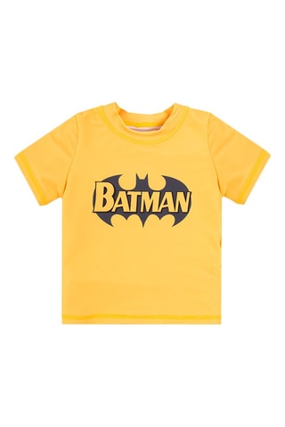 T-shirt et boxer de bain Batman La Ligue des Justiciers DC Comics - Jaune et moutarde