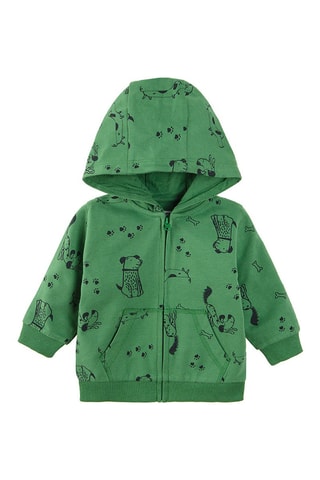 Sweat à capuche Vert et noir