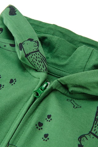 Sweat à capuche Vert et noir