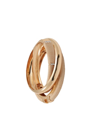 3 Open Armbanden Miirage - Beige en Goudkleurig