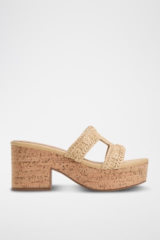 Muiltjes met Hak Halerria - Beige