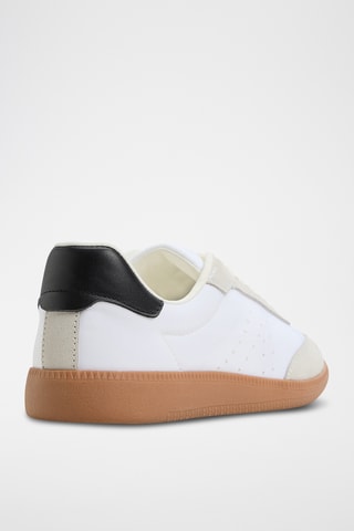 Leren Sneakers Clubstyle - Wit en Zwart