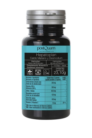 Hepatoplan : Chardon Marie + Desmodium - Fonction hépatique - 30 gélules