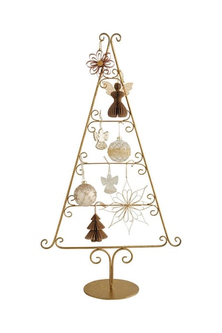 Sapin décoratif - 90 cm - Doré