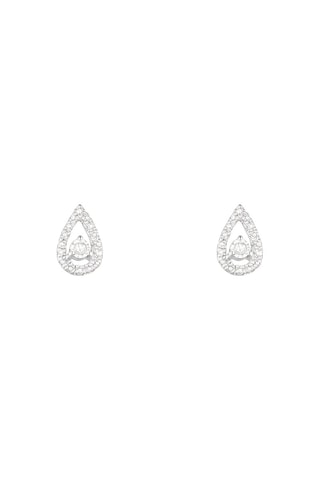 Oorbellen Naïa Witgoud en Diamanten
