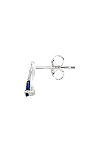 Oorbellen Coban Witgoud, Diamanten en Saffieren