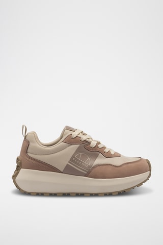 Baskets plateformes Roux - Beige et rose