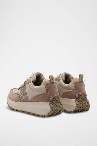 Baskets plateformes Roux - Beige et rose