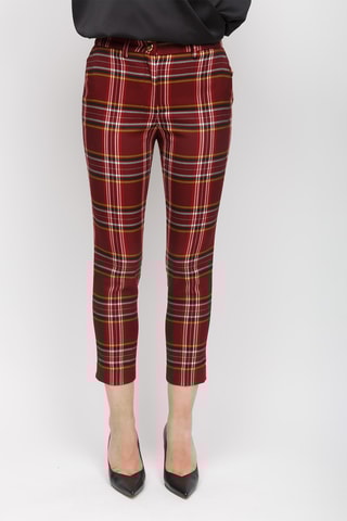 Rechte Broek Bordeauxrood
