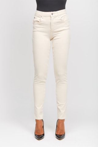 Jeans Hoge Taille - Beige