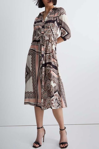 Blouse-jurk - Roze en Zwart