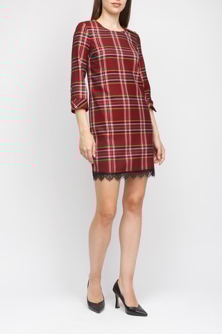 Jurk Bordeauxrood
