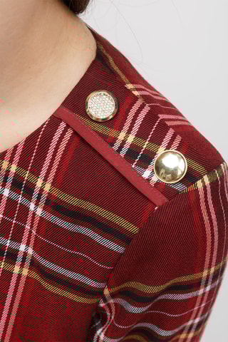 Jurk Bordeauxrood