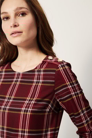 Jurk Bordeauxrood