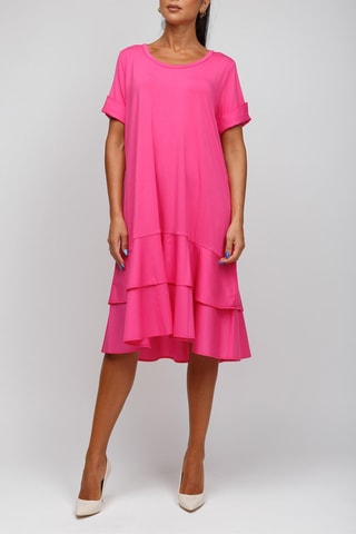 Jurk met Ruches - Roze