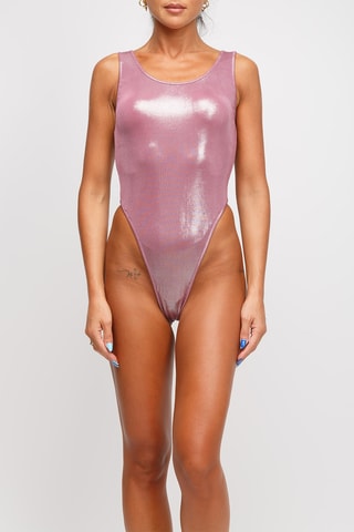 Stringbodysuit - Roze