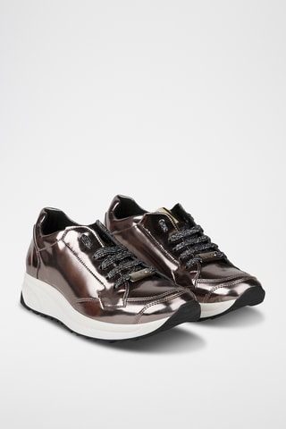 Wedge Sneakers - Metallic