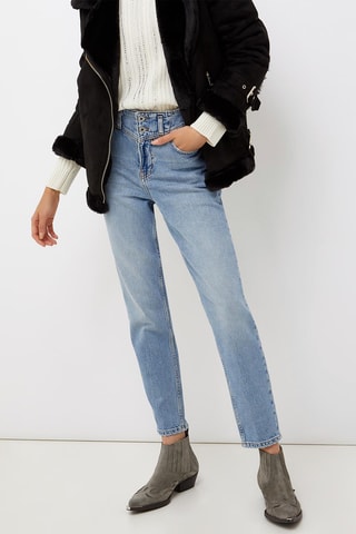 Jeans mom fit - Hemelsblauw