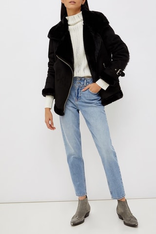 Jeans mom fit - Hemelsblauw