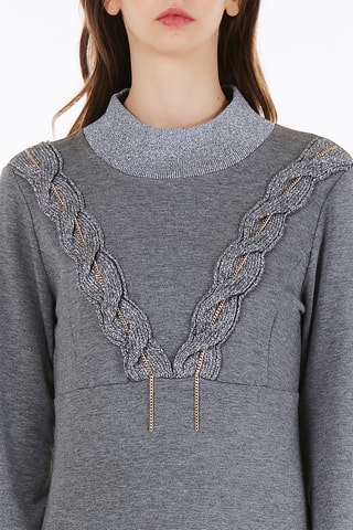 Sweaterjurk - Grijs