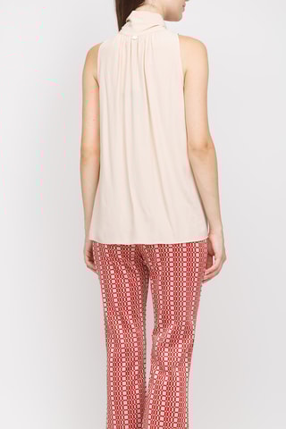 Mouwloze top - Beige