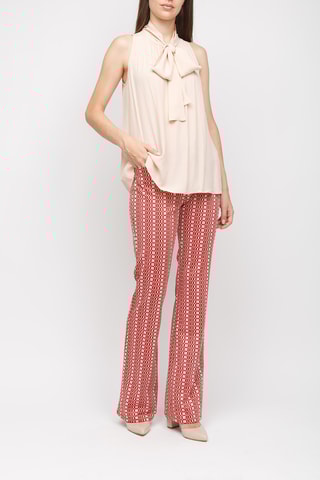 Mouwloze top - Beige