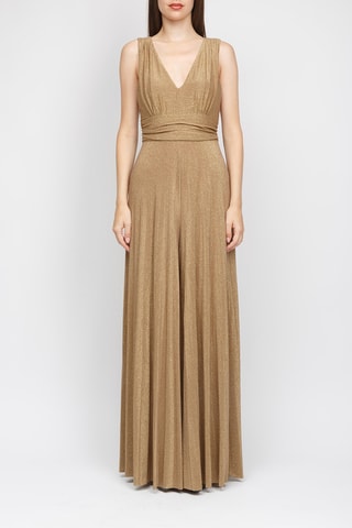 Mouwloze Jumpsuit - Goudkleurig
