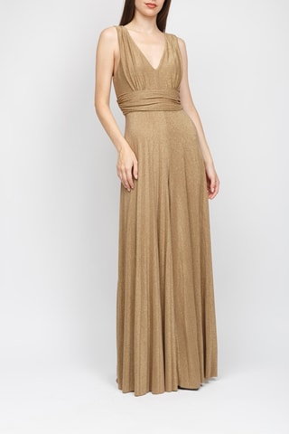 Mouwloze Jumpsuit - Goudkleurig