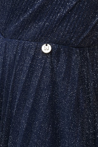Lange mouwloze jurk - Marineblauw