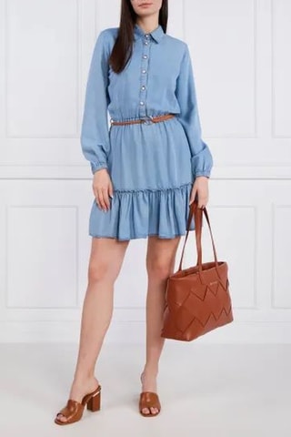 Blouse-jurk - Hemelsblauw