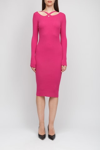 Trui-jurk - Fuchsia