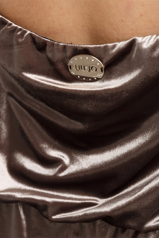 Mouwloze Jumpsuit - Metallic Bruin