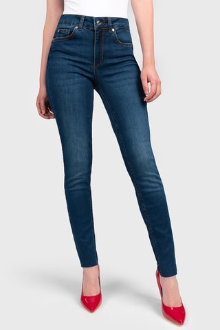 Jeans Hoge Taille - Donkerblauw