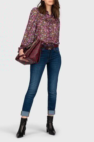 Jeans Hoge Taille - Donkerblauw