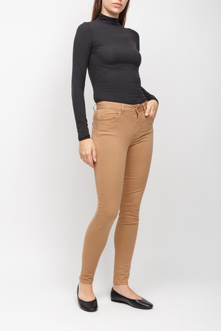 Jeans Hoge Taille - Beige