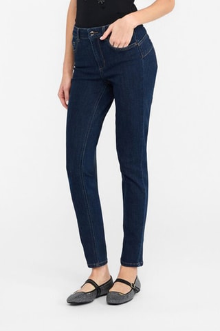 Jeans Hoge Taille - Donkerblauw