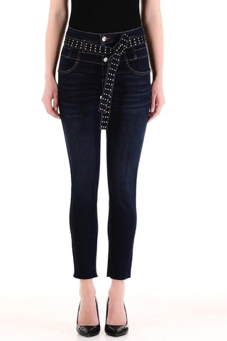 Jeans Hoge Taille - Donkerblauw