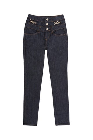 Jeans Hoge Taille - Donkerblauw