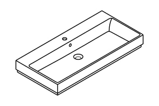 Vasque à poser en céramique Cube