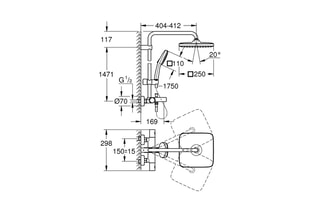 Ensemble de douche Thermostat