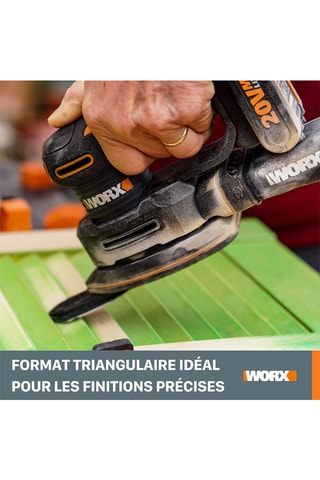 Ponceuse triangulaire sans fil - 20 V