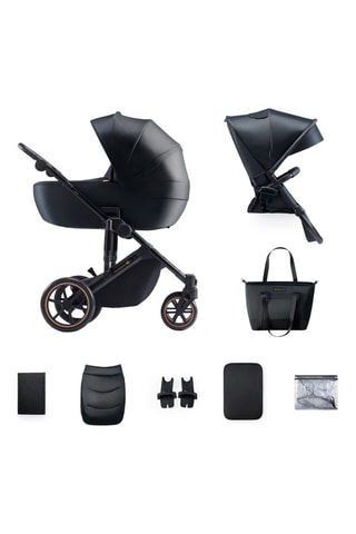 2-in-1 Kinderwagen PRIME 2 - Vanaf de Geboorte - Tot 22 kg - Zwart