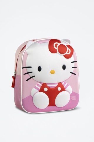 Mochila Hello Kitty Sanrio - Rosa e branco 