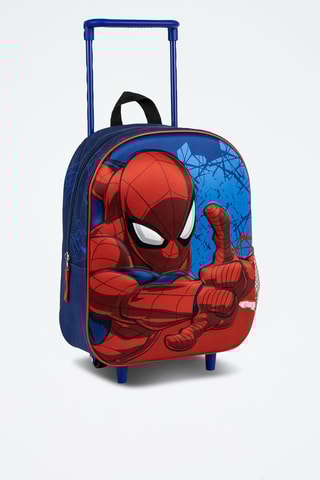 Mochila com rodas Spiderman Os Vingadores Marvel - Azul