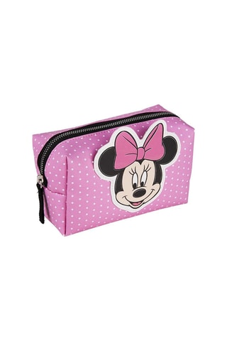 Bolsa de higiene Minnie Disney Fúcsia e branco