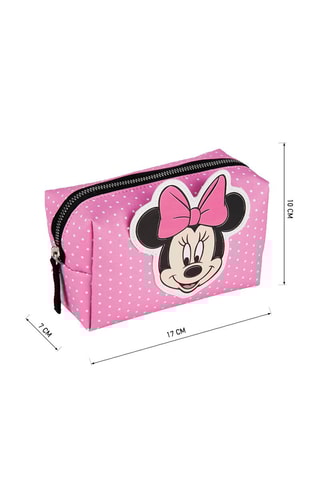 Bolsa de higiene Minnie Disney Fúcsia e branco
