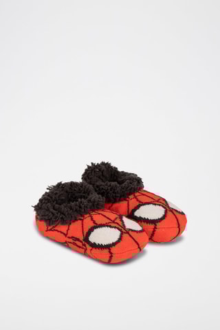 Pantufas forradas Homem-Aranha Os Vingadores Marvel Vermelho