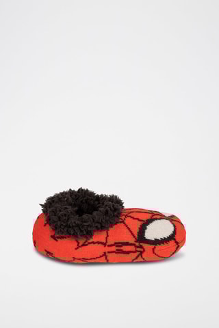 Pantufas forradas Homem-Aranha Os Vingadores Marvel Vermelho