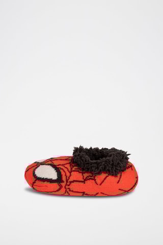 Pantufas forradas Homem-Aranha Os Vingadores Marvel Vermelho