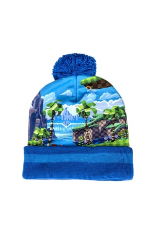 Gorro com pompom e luvas Sonic Azul-claro 